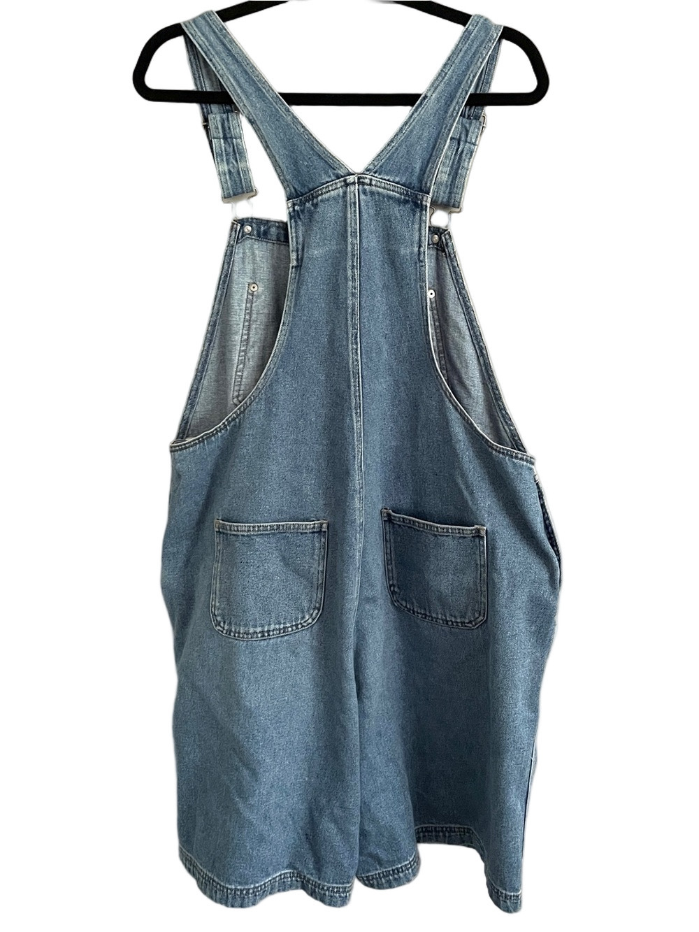 Vintage Denim Bib Carpenter 8" Shortalls / Overall Shorts - L/XL - Picture 9 of 11